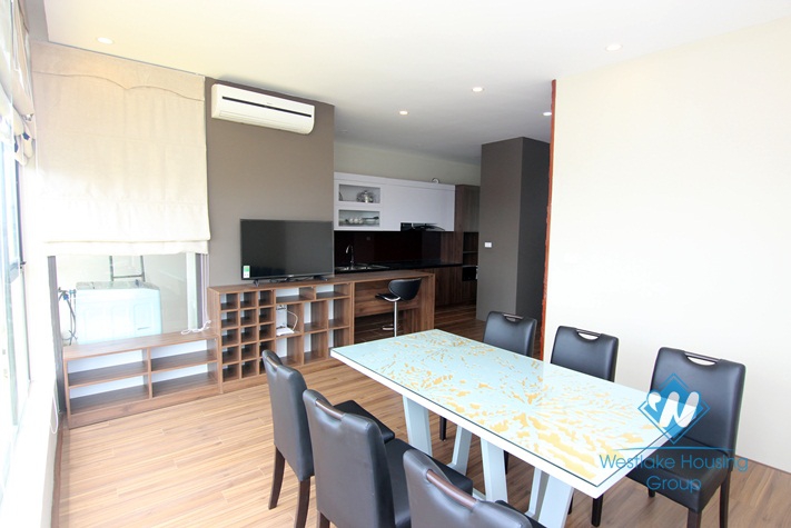 Modern lake view duplex apartment rental in Tay Ho, Hanoi